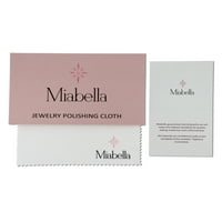 Miabella Women 2- Carat T.G.W. Создаден бел сафир 10kt розово злато свадба и сет на прстен за ангажман
