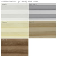 Колекција на Custom Essentials, безжична светлина за филтрирање на светлина, светло сива, должина од 7 8 ширина 48