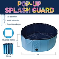 Folkart Drizzle Pop-up Splash Guard, издржлива алатка за проекти за уметност и занаетчиска боја на флуид