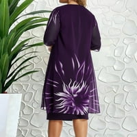 Фустани За Жени Нова Дама Елегантно Плетење Чипка Наметка Фустан Плус Големина Модно Печатење Еднократни Фустани Со Моливи Со
