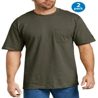 Машка маица со кратки ракави во тешка категорија, 2-пакет