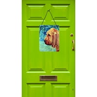 Каролини Богатства 7013DS Bloodhound Ѕид Или Врата Виси Отпечатоци, 12x16, разнобојни