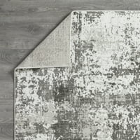 LOMAKNOTI RHANE ALENZI 8 '10' сива апстрактна килим во затворен простор