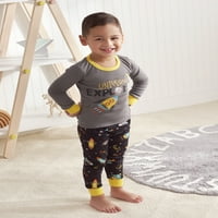 Gerber Baby & Toddler Boy Snug Fit памучни пижами, 4-парчиња