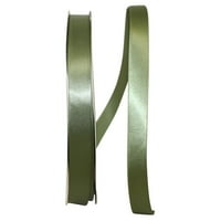 Reliant Ribbon Single Face Satin All Iimes Moss Green Polyester Ribbon, 3600 0,62