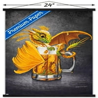 Стенли Морисон - Пиво Змеј Ѕид Постер Со Дрвена Магнетна Рамка, 22.375 34