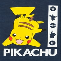 Pokemon Boys 4- Пикачу со графичка маица со пријатели, 2-пакет