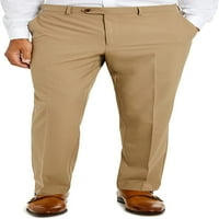 Chaps Flat Front Front Solid Classic Classic Fit Capered Suctive Pant