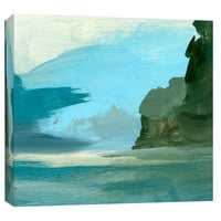 Слики, крајбрежни морски плочи Б, 20х16, украсна wallидна уметност на платно
