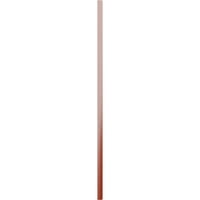 Ekena Millwork 3 4 W 46 H TRUE FIT PVC, два табла врамени од табла-n-batten ролетни, црвена пиперка