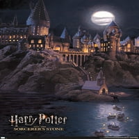 Хари Потер И Каменот На Волшебникот-Хогвортс Ноќе Ѕид Постер, 14.725 22.375