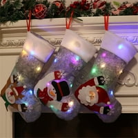 Божиќ Порибување Подарок Торба Сива Бадник украс бонбони торба елка приврзок