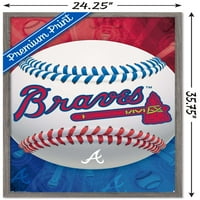 Braves Atlanta - постер за wallидови на лого, 22.375 34