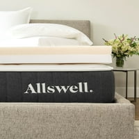 Allswell 4 Мемориски пена душек Топер нанесена со бакарен гел, близнак