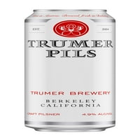 Trumer Pils Craft Beer, Craft Pilsner Beer, 19.2oz Can, 4,9% ABV