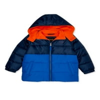 Ixtreme Boys Ripstop Colorblock Puffer Cout, големини 4-18