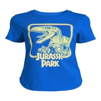 Графичка маица за жени Јура Парк со кратки ракави