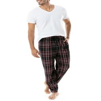 Georgeорџ Машки и големи машки свилени руно спиење пижами, панталони, големини S-5XL