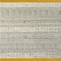 Добро ткаена Чача Ларго модерна геометриска апстрактна злато 5'3 7'3 Област килим