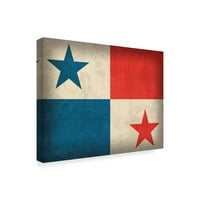 Трговска марка ликовна уметност „Панама потресено знаме“ платно уметност од Црвен Атлас Дизајнс