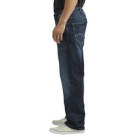 Сребрени фармерки копродукции Машки Грејсон Класик одговара на фармерки со права нозе, големини на половината 30-42
