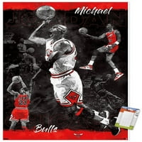 Мајкл Џордан - Скица Ѕид Постер, 22.375 34