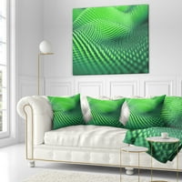 DesignArt Green 3D Spiny Texture - Апстрактна перница за фрлање - 16x16