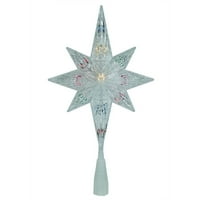11 Осветлена чиста кристална starвезда на Витлеем елката за елка - светла со повеќе бои