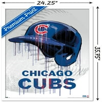 Chicago Cubs - Постери за wallидови на кациги за капење, 22.375 34