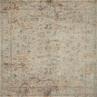 Колекција Лолои Аксел секира- Сребрен зачин, апстрактна област килим 5 '7'-8