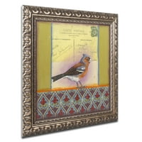 Трговска марка ликовна уметност „Мала птица 231“ платно уметност од Рејчел Пакстон, златна украсна рамка