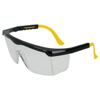 Surtek Безбедност прилагодливи очила за возрасни со УВ-зрачна заштита, материјал против стакнување, жолт