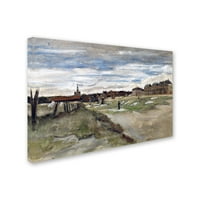 Трговска марка ликовна уметност „Белење на теренот кај Шевенинген“ платно уметност од Ван Гог