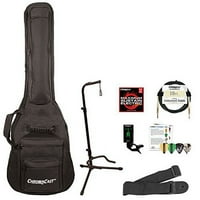 Изведувач на електрична гитара Chromacast со куќиште за гитара, штанд, приемник, каиш, кабел, жици и избор