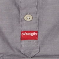 Wrangler новороденче и момчиња за новороденчиња со долги ракави ткаени телесни тела