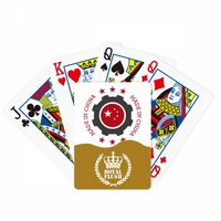 Национални Ѕвезди Запчаник Црвен Кинески Кралски Флеш Покер Игра Со Карти