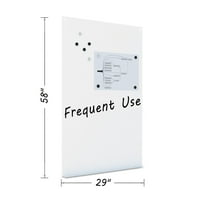 Bi-Silque Visual® Magnetic Draise Tile Board, 58, бела површина