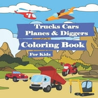 Камиони Автомобили Авиони И Копачи Боенка За Деца: Карактеристики Оригинални Рачно Нацртани Дизајни Забавни И Едукативни Еднострани