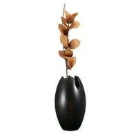 Вилацера рачно изработена 10 висока тркалезна манго дрво црна лале вазна