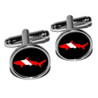 Симбол за нуркање ајкула На Црни Нуркачки Тркалезни Манжетни-Број 1
