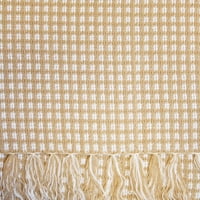 Linte Linens Homespun Проверете памук ткаен раб, 60 x84