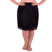 Женска Облека Полу-Лизгање Антистатички Црна Под Фустан Здолниште-Средно